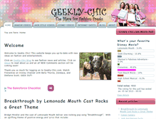 Tablet Screenshot of geekly-chic.com